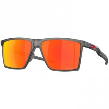 Oakley Gafas de sol para hombre Futurity Sun Satin Grey Smoke con lentes Prizm Ruby Polarized 0Oo9482