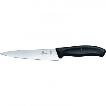 Cuchillo para Chef Victorinox Swiss Classic 22 cm, hoja extra afilada, mango ergonómico y apto para lavavajillas, color negro