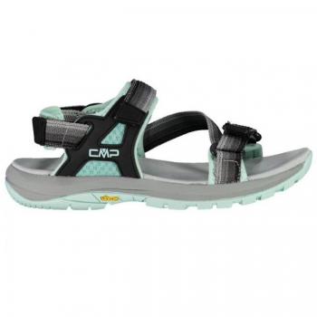 Sandalias Anchas de Hiking para Mujer en Negro y Azul, modelo Cmp 31q9536