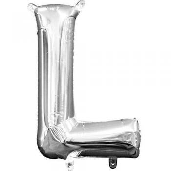 amscan 3303401 - Globo de Papel de Aluminio con Letra L, 40,64 cm