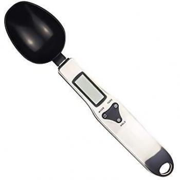 Tihokile Cuchara Báscula Digital, Báscula de Cocina con Pantalla LCD, Báscula Digitales para Medir el peso de Líquidos Sólidos Como Azúcar/Café/Harina, Precisión 0,1-500g