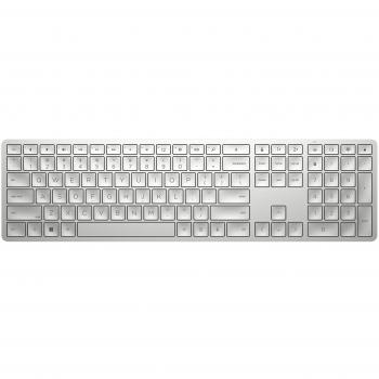 Teclado Inalámbrico Programable HP 970 QWERTY Español Plateado Negro Plata