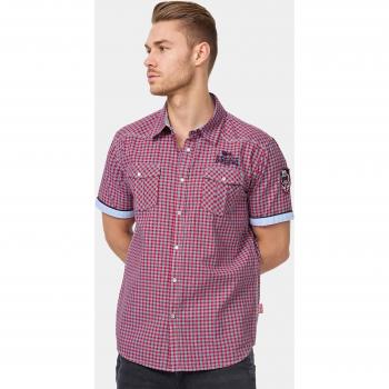 Lonsdale London Berny Men's Slim Fit Short-Sleeved Shirt - Red - Sizes S to XXL