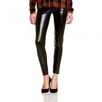 Dim Tregging Effet Cuir - Leggings para mujer, color noir, talla medium