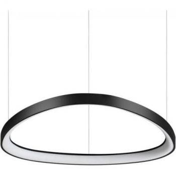 Lámpara colgante LED integrada Gemini 1 bombilla, metal y plástico, color negro, temperatura de color 3000K