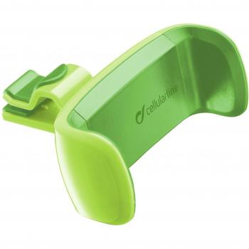 Soporte de Móvil Universal para Coche - CellularLine HANDYSMARTG, Color Verde, 360° Rotación