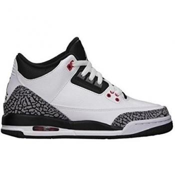 Nike BG (GS) Air Jordan 3 Retro 'Infrared 23' White/Black-Cmnt Gry-Infrrd 23 Trainer Size 4 UK