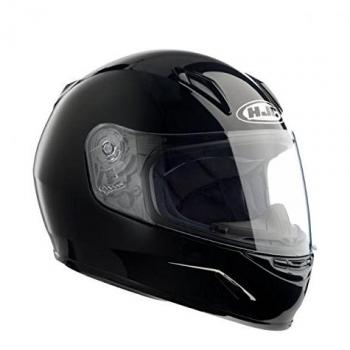 HJC 19113008 Casco de Moto, Solid Negro, Talla M