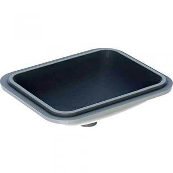 Lavabo bajo encimera Geberit VariForm rectangular 450x350mm sin orificio para grifería, sin rebosadero, color blanco KeraTect