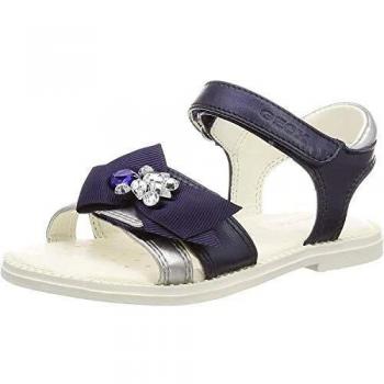 Geox Boy's Girl J Sandal Karly Open Toe, Blue