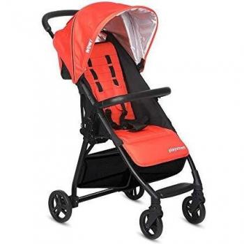 Playxtrem Wow - Silla de paseo con plegado tipo libro, color Naranja