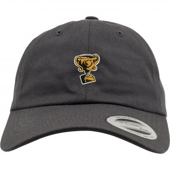 Mister Tee Dark Grey Trophy Dad Cap - Unisex, Low Profile, One Size