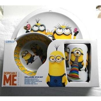 Yo Simplemente Despreciable Me 2 - Minions Melamina Set De Desayuno Platos, vajilla