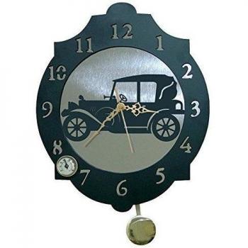 IMEX EL ZORRO El Zorro 11319-Reloj automóvil, 374 x 312 mm, Metal, Gris, 40x34x7 cm
