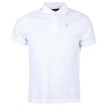 Barbour Men's Sports Polo Shirt - White - Size L