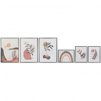 Cuadro DKD Home Decor Hoja de planta (40 x 2,8 x 60 cm)