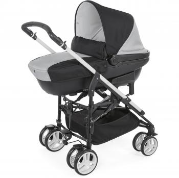 Chicco Trío My City - Sistema de paseo y viaje 3 en 1, capazo/carrito/coche, color negro