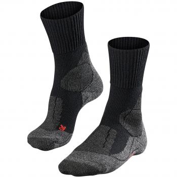 Falke TK1 Adventure Men's Wool Hiking Socks - Black, Anti-Blister, Size UK 8-9