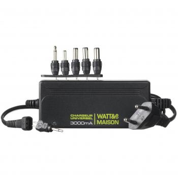 Cargador Universal 3000 mA Watt&Co con 8 Clavijas Incluidas