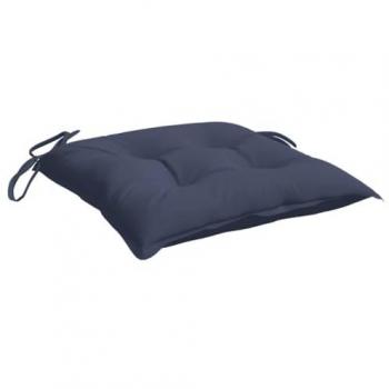 Cojines para silla 2 uds tela Oxford azul marino 50x50x7 cm