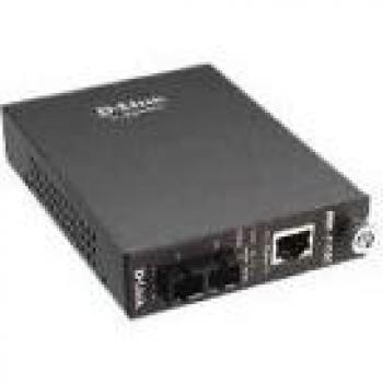 D-Link DMC-515SC Transceptor conversor de Medios, 1 Puerto RJ-45 10/100 Mbps y Puerto de Fibra óptica 100FX SC monomodo hasta 15 km