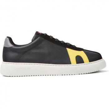 CAMPER Twins - Men's Sneakers - Black, Size 40, Smooth Leather