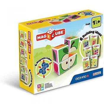 Geomag- Magicube Juguete de construcción, Multicolor, 4 Piezas