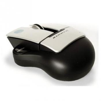 Kloner KRUR0075 - Ratón robot anatómico con USB, plata/negro