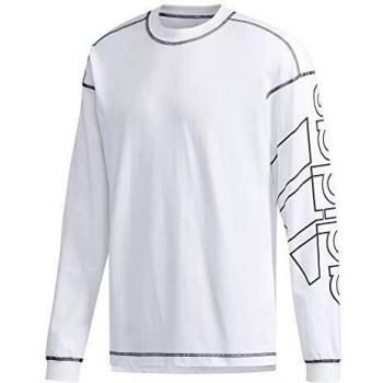 adidas M S2S BL LS tee Camiseta, Hombre, Blanco, L