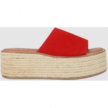 Chika10 Leather BONNA 24 Alpargatas de Plataforma Rojo/Red