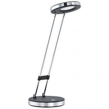 Lámpara de sobremesa LED Eglo Gexo 3W, negra y cromo, luz cálida integrada