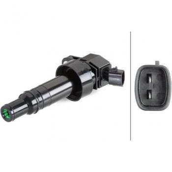 Bobina de encendido HELLA 5DA 358 057-821 - 2 polos - Cavidad bujía - Atornillado