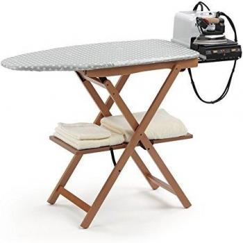 Tabla de Planchar Plegable, 622 ASTIR, Haya Maciza, Color Cerezo, no Regulable en Altura, 135 x 45 x h87 cm - Arredamenti Italia AR_IT Il Cuore del Legno