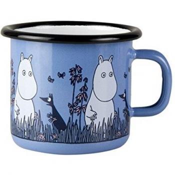 Muurla Taza con diseño de Moomin Friends, color azul, 25 cl, 25 ml