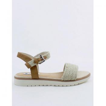 Sandalia MTNG 51332 Beige con Cierre de Hebillas y Plantilla Acolchada