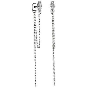 Karl Lagerfeld pendientes para mujer Chapado en plata con piedra