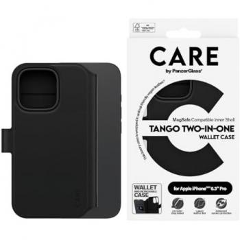 Funda CARE PanzerGlass Tango 2-en-1 Wallet con MagSafe para iPhone 16 Pro - Negra