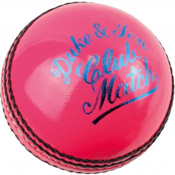 Bola de críquet Club Match de Dukes, sénior, rosa