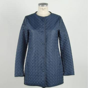 Emilio Romanelli Elegant Blue Snap Button Closure Polyester Jacket - IT48 | XL
