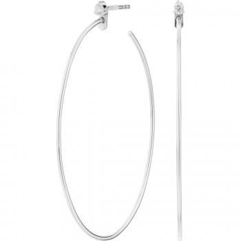 Pendientes Itemporality aro con circonita engastada