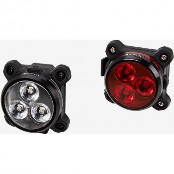 Pack Luz Bicicleta Eltin - Delantera y Trasera - 120 Lúmenes - Tamaño Único