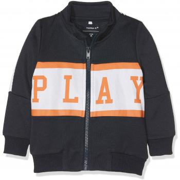 NAME IT Nmmnasim Swe Card, Sudadera para Bebés, Azul Dark Sapphire, 95