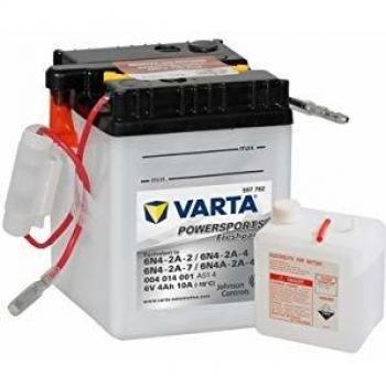 Batería Varta 6N4-2A 6V 4Ah para Motocicletas, 10A, Freshpack