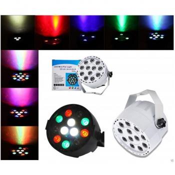 Foco Plano Proyector de Efecto DMX 512 RGBW 12 LEDs 30W
