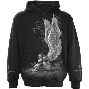 Spiral Enslaved Angel Sudadera capucha con cremallera Negro L