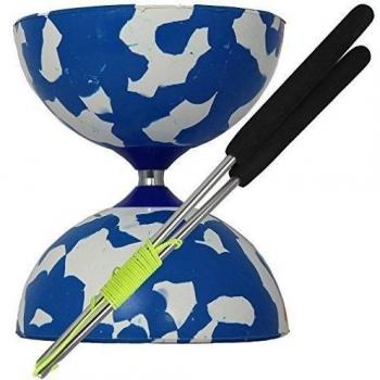 Juggle Dream - Diábolo Jester y palos de control de aluminio, color azul/blanco