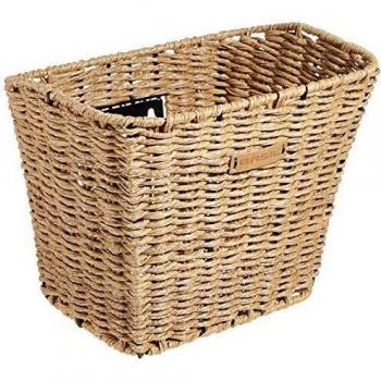 Basil Cesto para Bicicleta de Bremen con Aspecto de ratán, Unisex, 26 cm x 35 cm x 27 cm