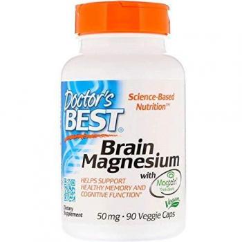Doctor's Best Brain Magnesium with Magtein 50 mg - 90 Vegan Capsules