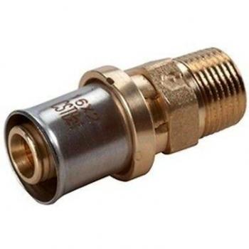 Racor recto Giacomini RM107 con rosca macho de 2 1/2 (63 x 4,5)