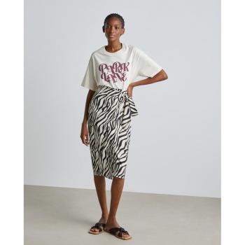 Easy Wear - Falda midi estampada